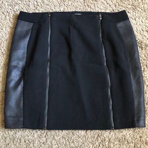 Black mini skirt
